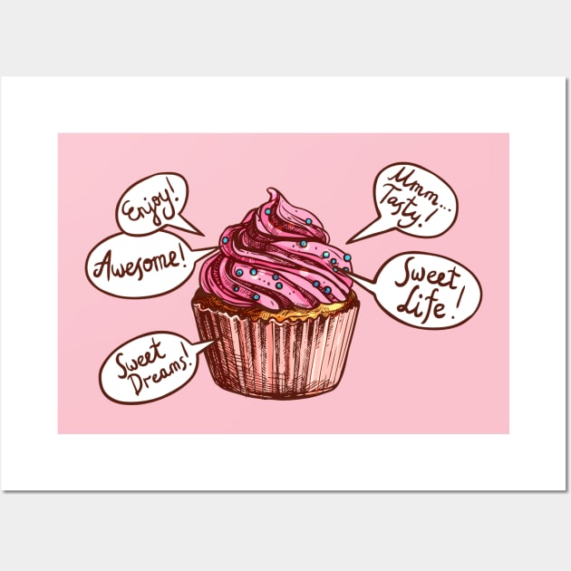 Cupcake Wall Art by Mako Design 